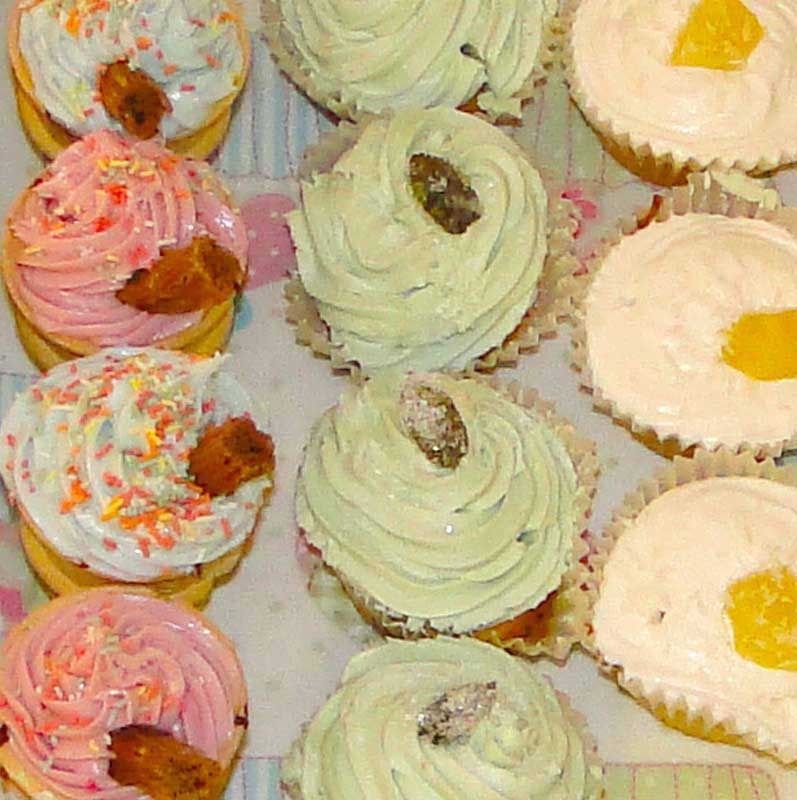 Vanilla and Strawberry Cupcake