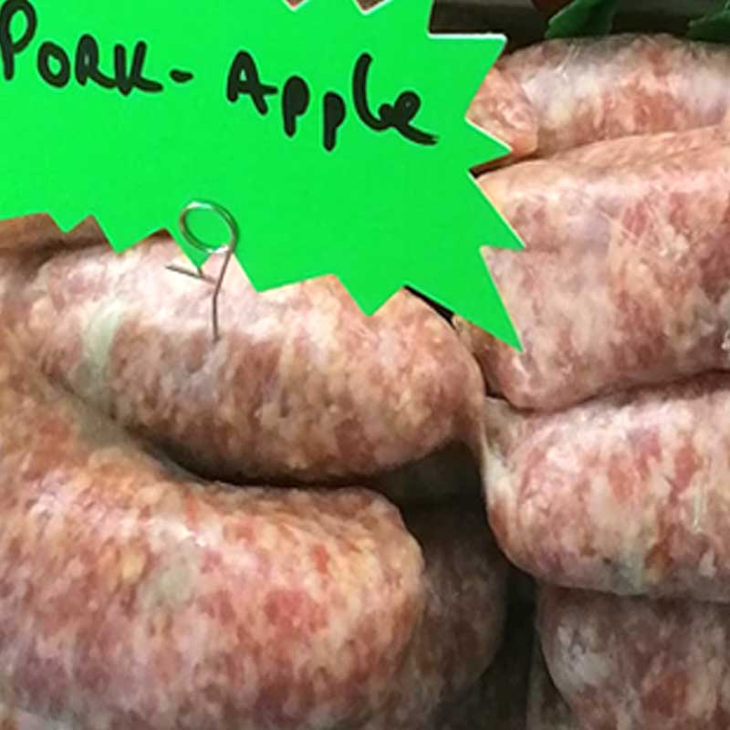 Pork Apple Sausages (per kilo)